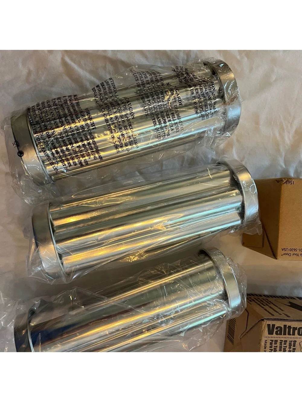 New Lot of 3 Pampered Chef Valtrompia Bread Tubes Heart Flower Scallop